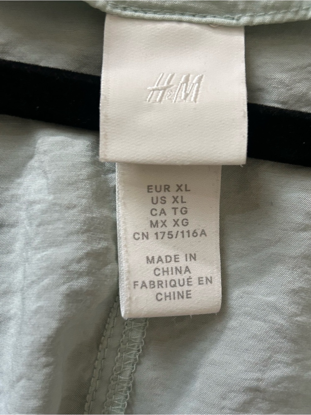 H&M Oversized Kaftan Maxi Dress Button-Up Belted Pastel Mint Green Size XL Boho - Picture 4 of 7